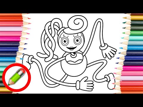 Mommy Long Legs Coloring Pages/Elektronomia - Sky High Poppy Playtime Chapter 2