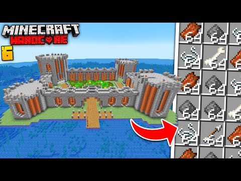 I Built A Mob Farm INSIDE A CASTLE In Minecraft Hardcore!