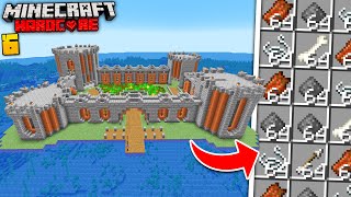 I Built A Mob Farm INSIDE A CASTLE In Minecraft Hardcore!