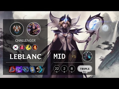 LeBlanc Mid vs Ekko - KR Challenger Patch 10.4