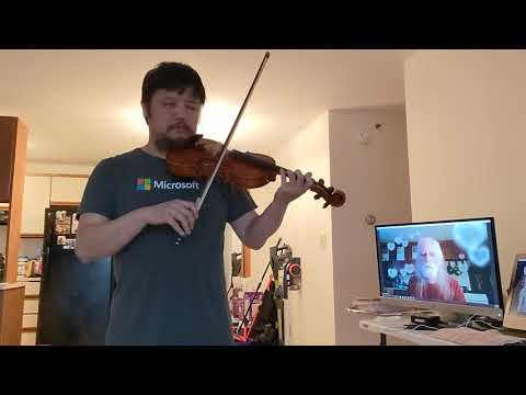 I-opener dance, violin jam 2021-03-28. 1121am