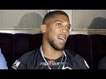 ANTHONY JOSHUA TAKES A DIG AT TYSON FURY & HIS "EASY PUB OPPONENT"