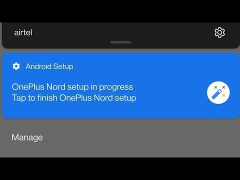 how to remove android setup in progress tap to finish oneplus | OnePlus nord 2 setup in progress