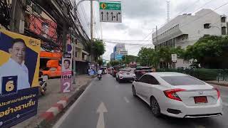 【🇹🇭 4K】Motorcycle Trip in Downtown Bangkok, Rama 4 Road (May 2022)