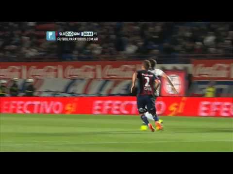 Le ganó el dolor. San Lorenzo-Gimnasia.Fecha 9. Torneo Primera División 2014.FPT