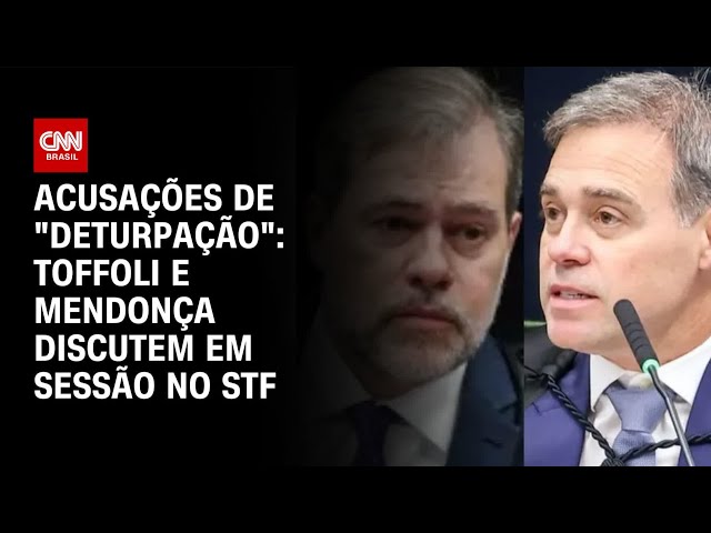 Toffoli e Mendonça discutem em sessão no STF com acusações de "deturpação" | CNN NOVO DIA