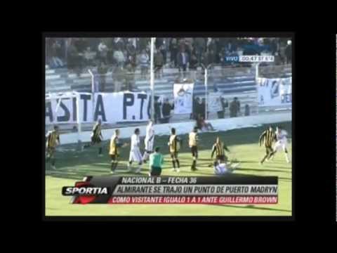 Todos Los Goles De Guillermo Brown Nacional B 2011/2012