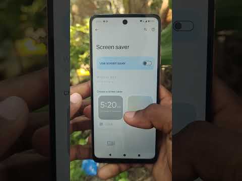 Screen saver settings in Moto G04 Smartphone #5minutestech #motog04