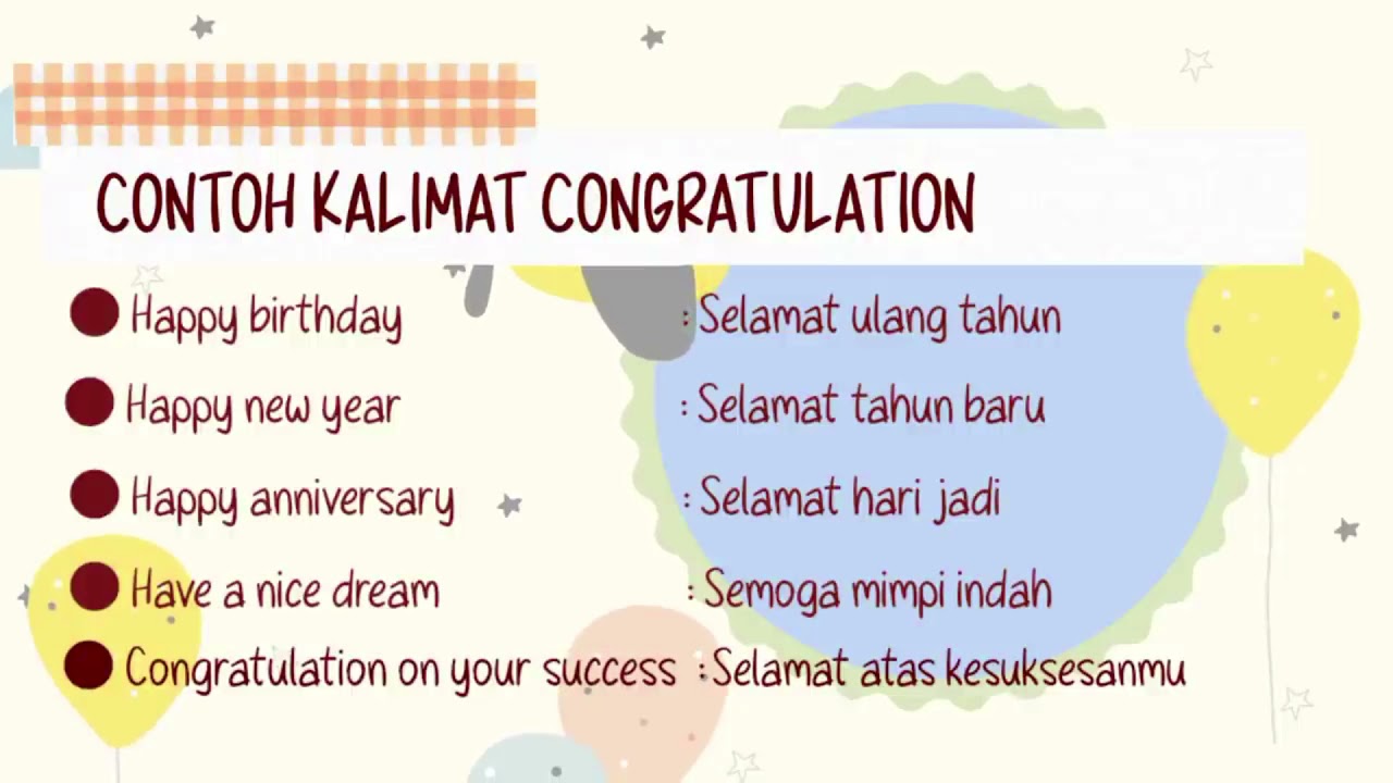 Chapter 1  Congratulation, WIsh and Hope