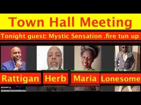Town Hall Meeting, Ratti, Maria, Herb, Mystic ,Man in the Wilderness. fire tun up