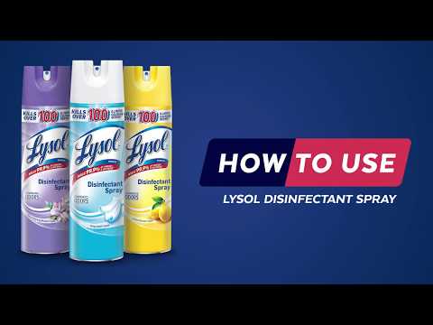 Lysol Disinfectant Spray How To Video