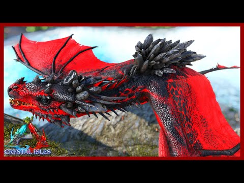 Alpha Crystal Blood Wyvern Destroyed! Ember Crystal Wyvern Tame! Crystal Isles Map! Ep 36!