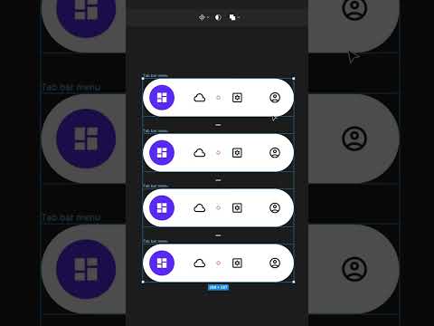 Animating a tab bar menu in Figma #shorts