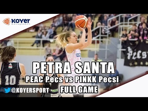 Petra Santa - point guard - PEAC Pecs vs PINKK Pecsi 2017/18 season