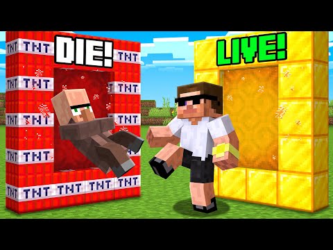 CHOOSE A RIGHT PORTAL BATTLE in Minecraft..