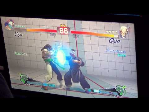 WNF Super Street Fighter 4 AE Kane (Gen) vs WL Chris King (Vega(Claw))