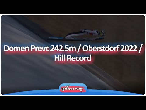 Domen Prevc 242.5m / Oberstdorf 2022 / Hill Record