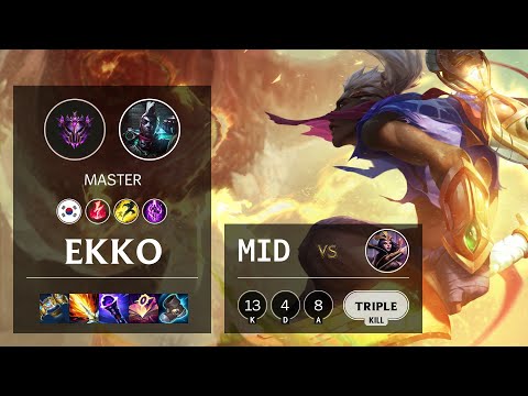 Ekko Mid vs LeBlanc - KR Master Patch 10.24