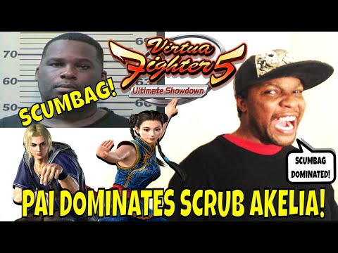 VF5US- SCUMBAG AKELIA LOSES TO PAI CHAN! (Virtua Fighter 5: Ultimate Showdown, Matches, FGC.)