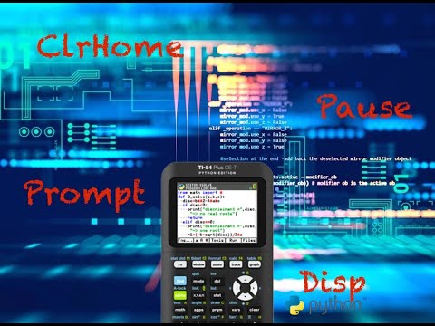 Easiest Programming Explanation: TI Basic: Lesson 1