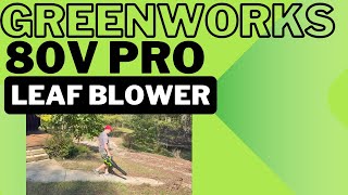 Greenworks 80V 700 CFM    170 MPH Brushless Cordless Leaf Blower, Commercial Grade Power, 45 Min Rap