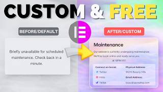 Elementor Maintenance Mode And Coming Soon Page (Free And Seo Safe)