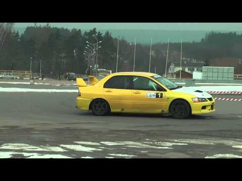 Piotr Ostrowski Mitsubishi EVO IX - SuperOES II Runda Tor Kielce 26-02-2011