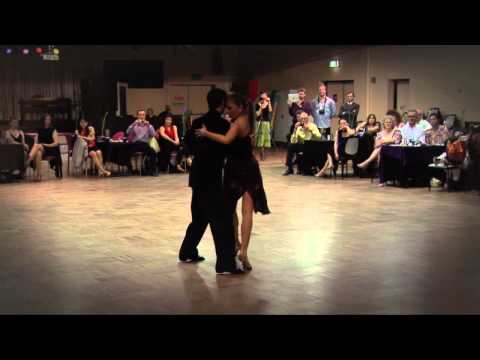  Dante Sanchez  and  Angelica Avalos  are  dancing  to  the  tango  "  El Nene Del Abasto  "
