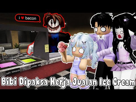 BIBI BERJUALAN ICECREAM DI TOKO YANG SANGAT SEYAMM || ICECREAM SHOP 🏡 ROBLOX INDONESIA