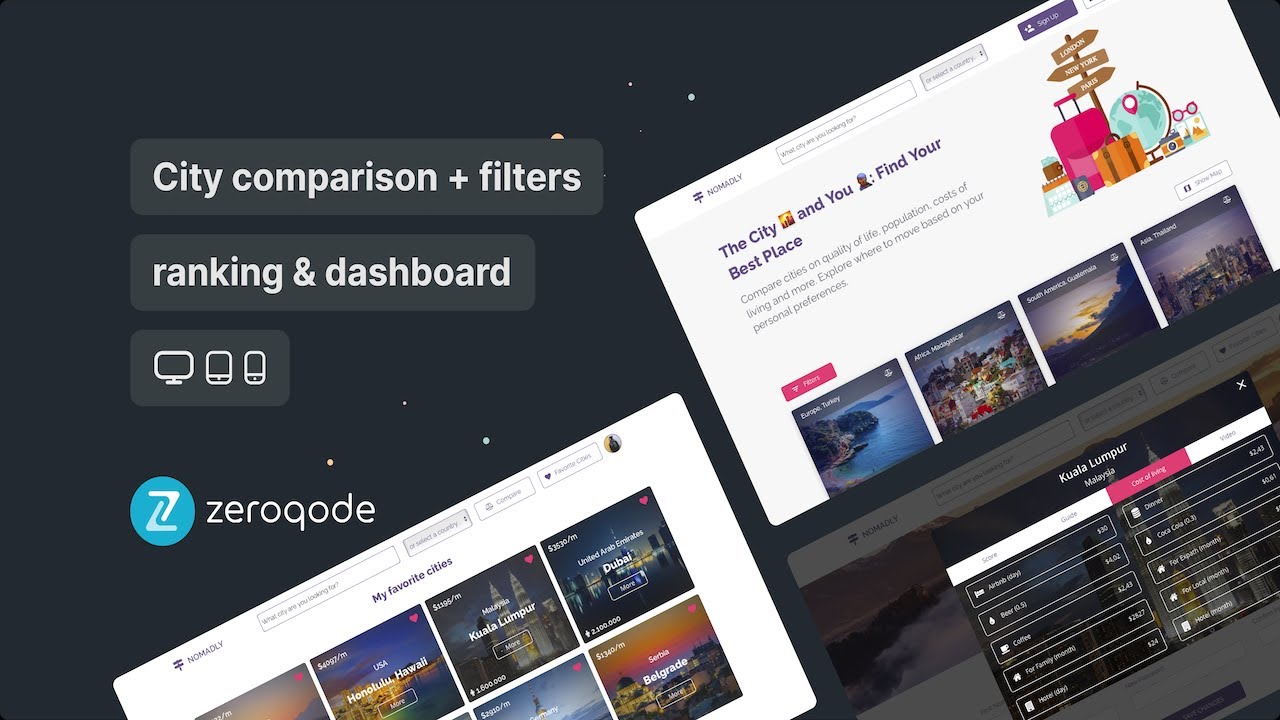Nomadly - Nomads Like Nomad List Template Video Presentation by Zeroqode