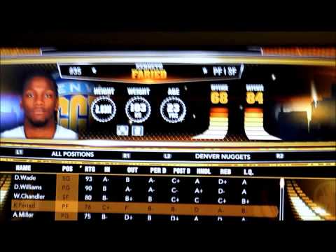 Nba 2k13 MyCareer Create your own Roster for MyCareer