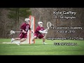 Kyle Gaffey 2019 Goalie Fall 2017