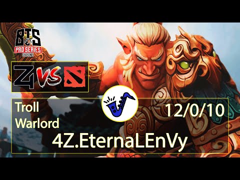 Troll Warlord Dota 2 - EternaLEnVy - 12/0/10 - Safe Lane / Pos 1 - 4Zoomers VS fg - BTS Pro Series 8