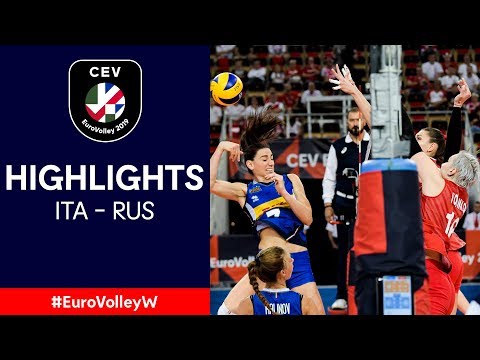 #EuroVolleyW | Italy - Russia | QF Highlights
