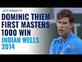 Dominic Thiem's First-Ever Masters 1000 Win! | Indian Wells 2014
