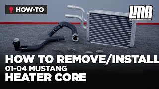 How To Remove/Install New Edge Mustang Heater Core (01-04)