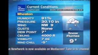 preview picture of video '12-24-12 Wheaton, MN  - TWC (Flurries) 12:19 am'