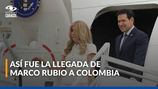 Llegada de Marco Rubio, secretario de Estado de EE. UU. a Colombia: se
