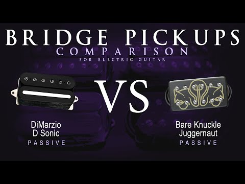 DiMarzio D SONIC vs Bare Knuckle JUGGERNAUT - Bridge Guitar Pickup Comparison Tone Demo