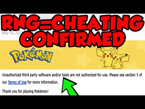 POKEMON COMPANY CONFIRMS RNG MANIPULATION IS CHEATING