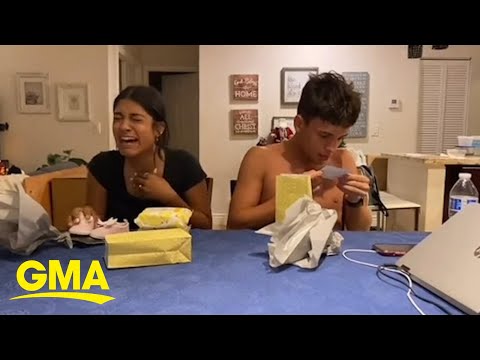 Siblings have hilarious reaction after learning their mom is pregnant again l GMA