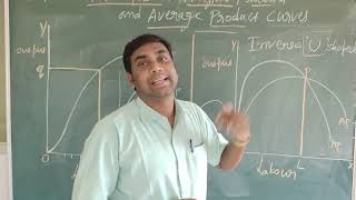 shapes of Total product,  Average product and Marginal product curves