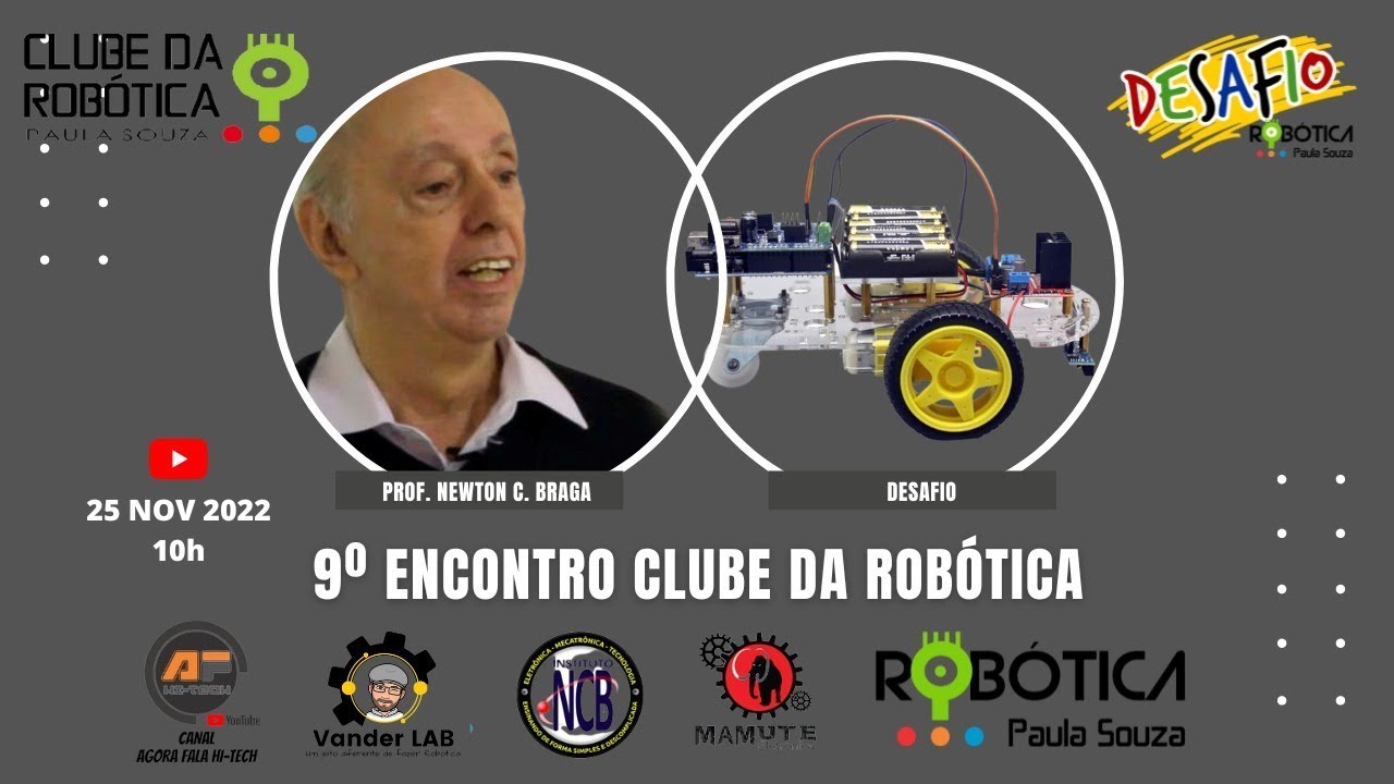 Miniatura do vídeo 9º Encontro do Clube da Robótica Paula Souza + DESAFIO HÍBRIDO