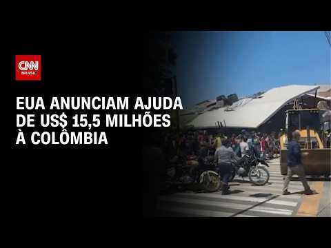 EUA anunciam ajuda de US$ 15,5 milhões à Colômbia após terremoto | CNN PRIME TIME