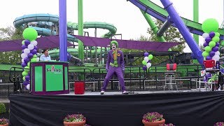 THE JOKER opening ceremony at Six Flags New England