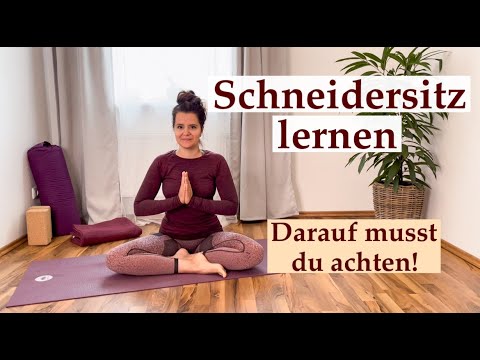 Schneidersitz lernen