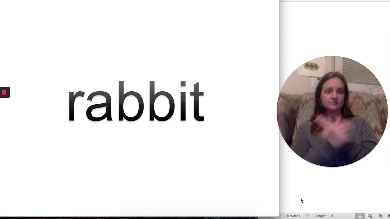 Edmark Level 1 Words in ASL