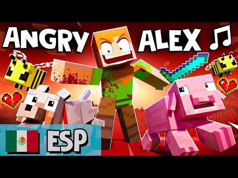 "ANGRY ALEX" 🎵 [VERSION B ESPAÑOL OFICIAL] Minecraft Animation Music Video - En Español Latino