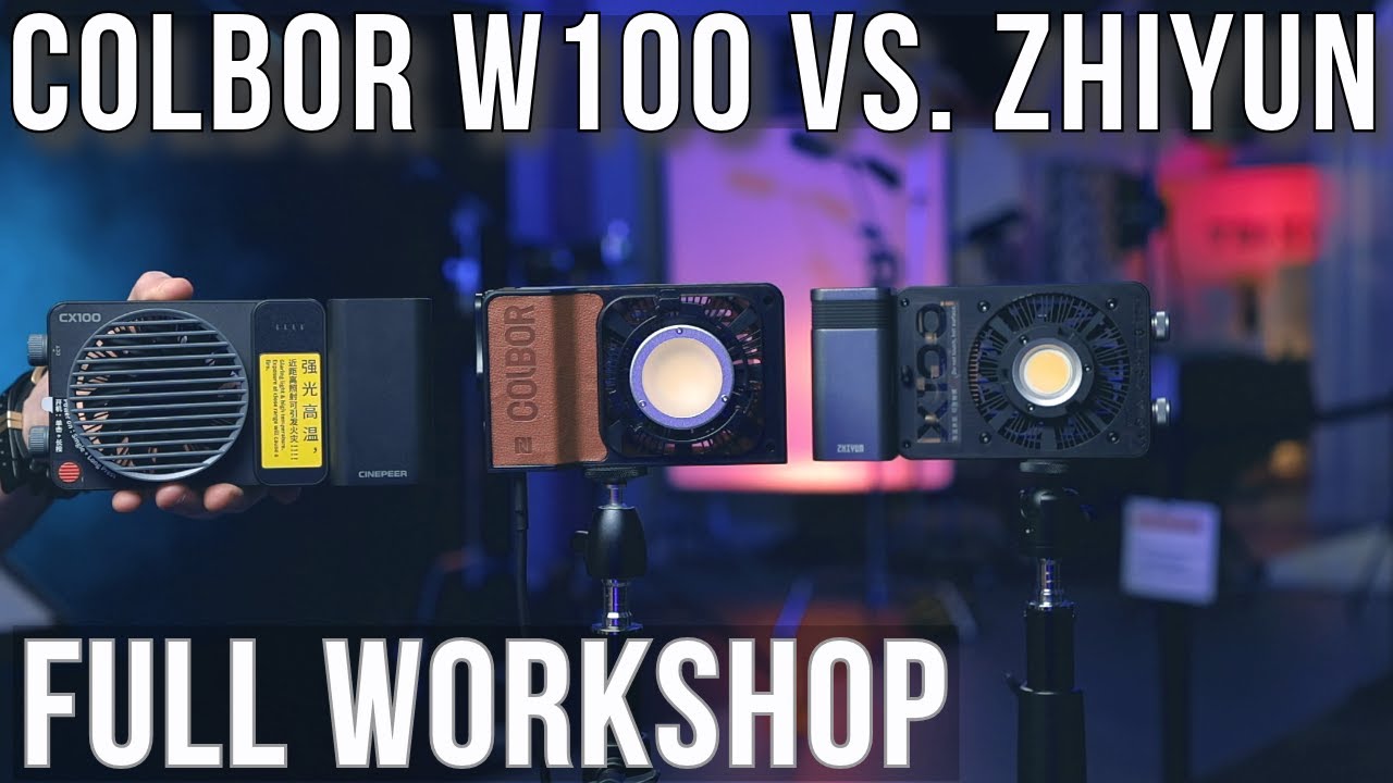 COLBOR W100 LED Light Vs. Zhiyun X100 and CX100 in FULL DETAIL!