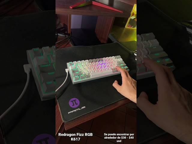 Vídeo relacionado con Redragon K617 Fizz 60% Disposición QWERTY ES Teclado Gaming, LED Iluminación Teclado para Juegos con Cable USB-C, Teclado Ultra-Compacto 62 Teclas, Hot Swap interruptores Rojos- para PC/Windows